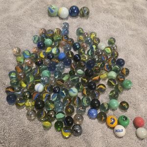 Colorful Glass Marbles Set